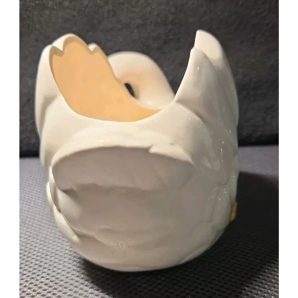 Vntg Goose Planter Wearing Blue/white Bonnet 5